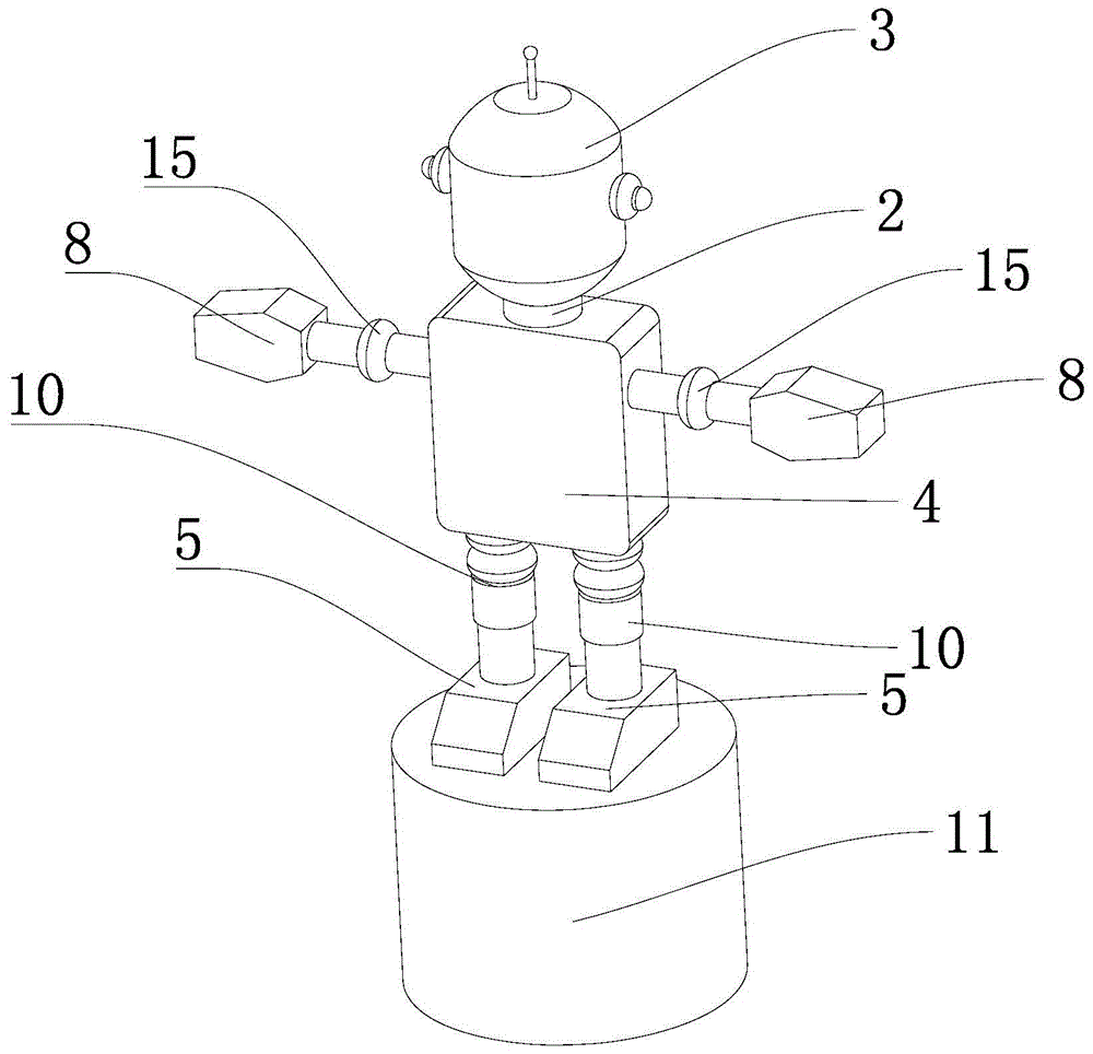 一种跳舞玩具的制作方法