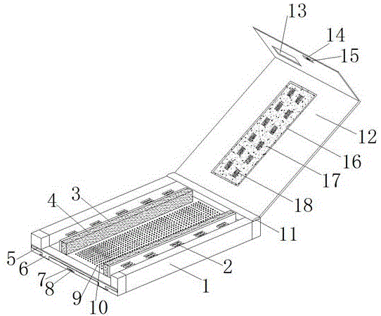 一种翻盖式计算机硬盘安装框架的制作方法