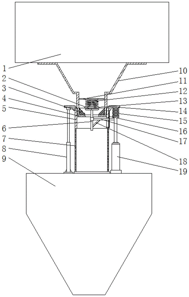 一种天车高位料仓加料系统钟罩结构的制作方法