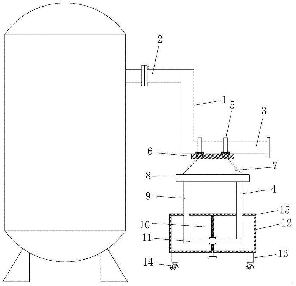 一种低烯烃液化气生产输气装置的制作方法