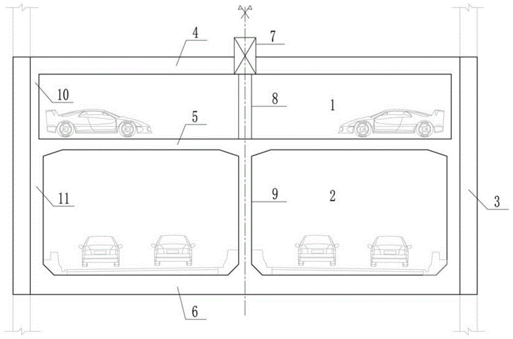 一种地下停车库与城市隧道合建结构的制作方法