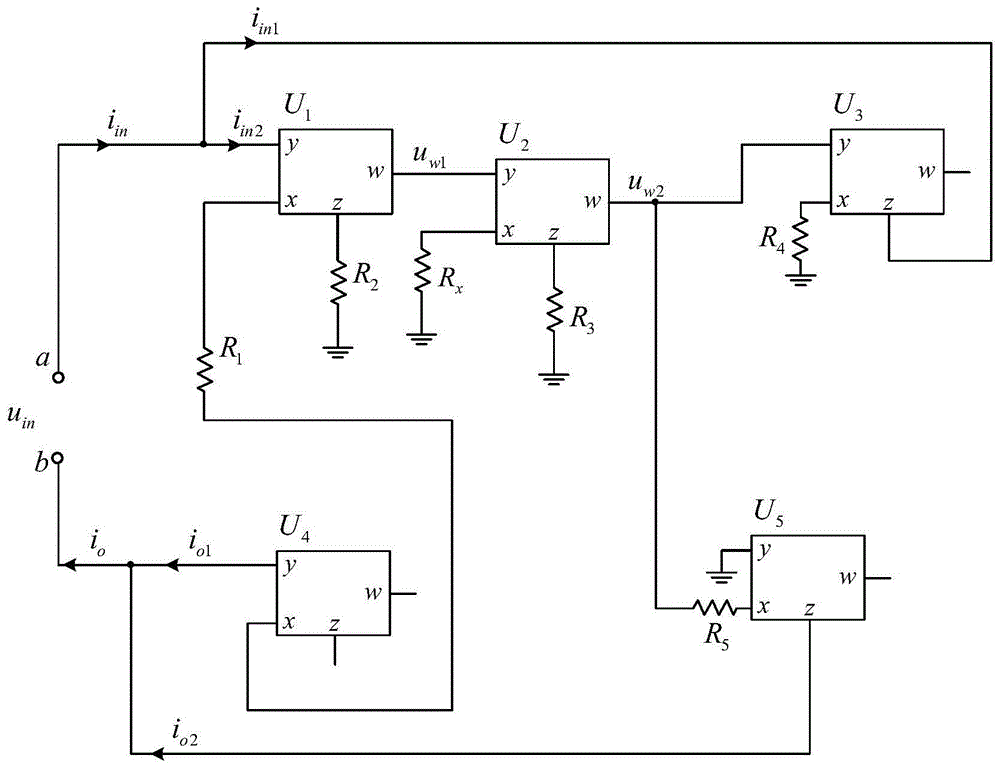 浮地负阻值电阻等效电路的制作方法