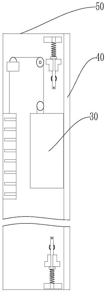 一种防电梯冲顶蹲坑的安全装置的制作方法