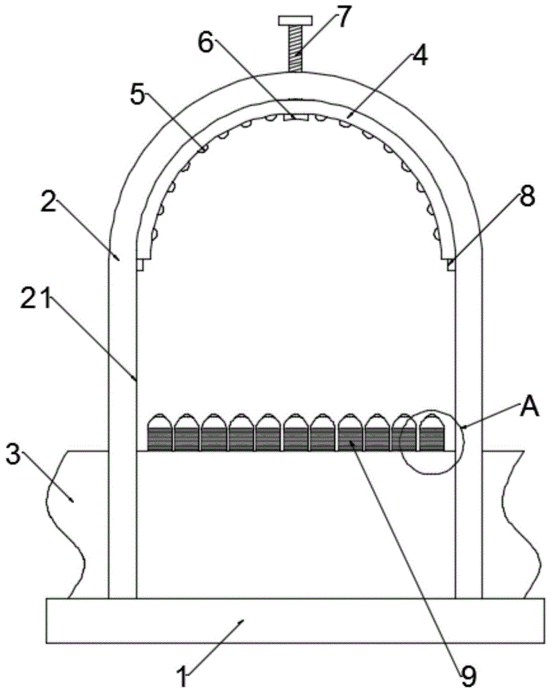 一种弯管缠绕机弯管的静压支撑装置的制作方法