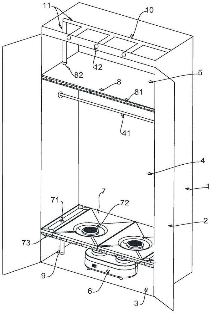 三层式烘干衣柜的制作方法