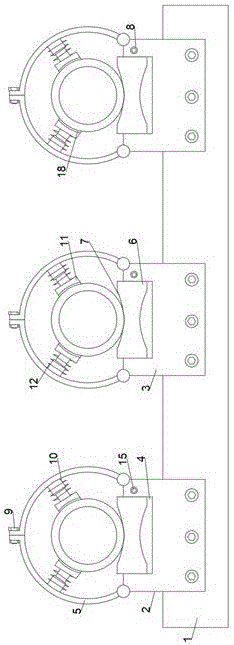 一种长距离管廊管道建造安装架的制作方法