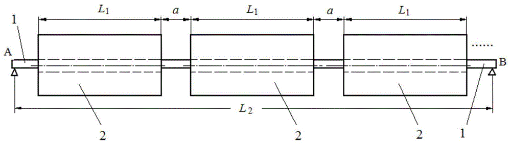 一种间隔均布载荷圆横截面等强度支承梁的制作方法