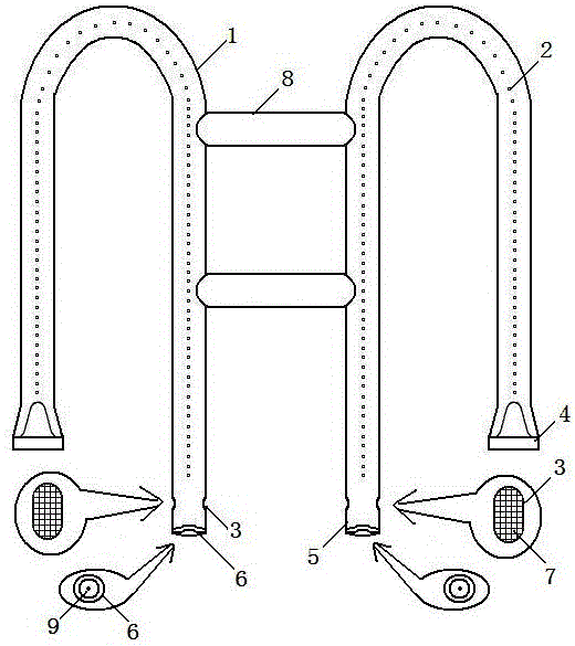 一种挂钩型的Ⅲ型管状燃气炉芯的制作方法