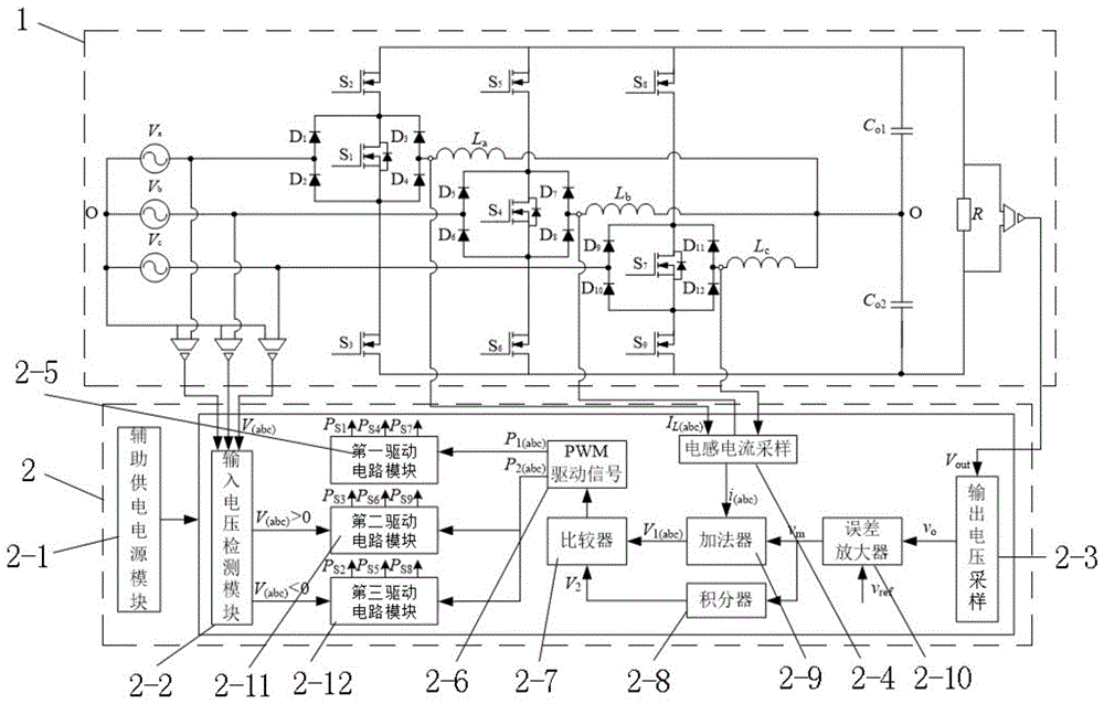 一种降压式三相四线制三电平PFC整流器系统的制作方法