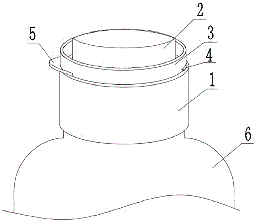 便携式瓶装水提拉环瓶盖的制作方法