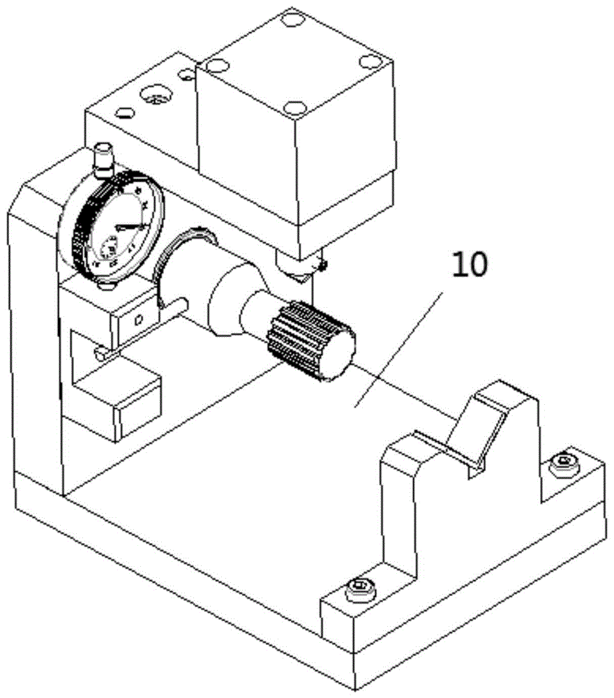 一种摆线液压马达输出轴的检测装置的制作方法