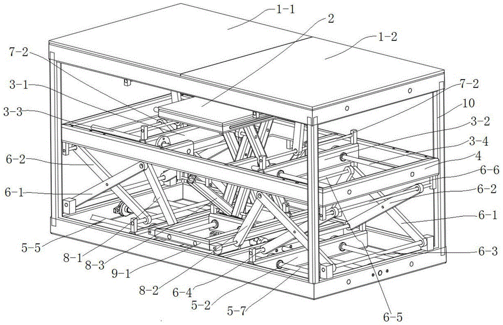 一种隐藏式办公桌的制作方法