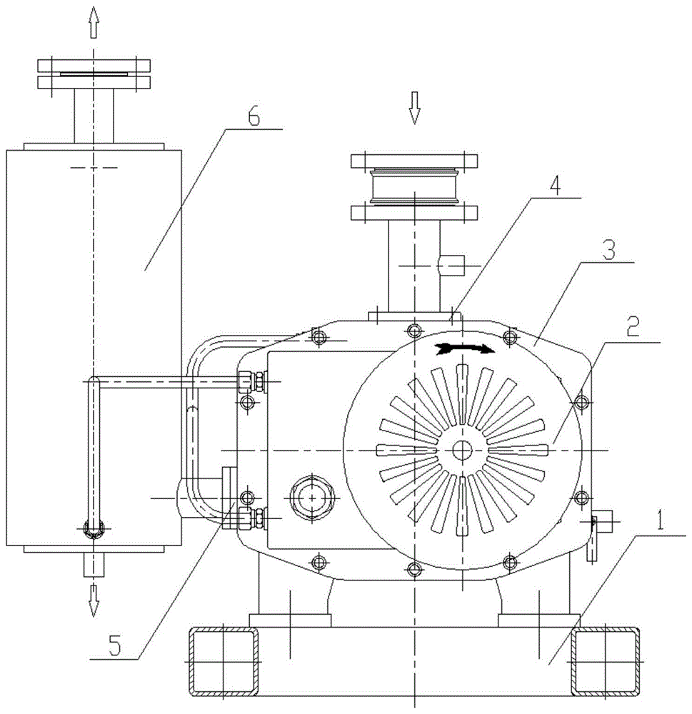 一种带有消声器的干式螺杆真空泵的制作方法