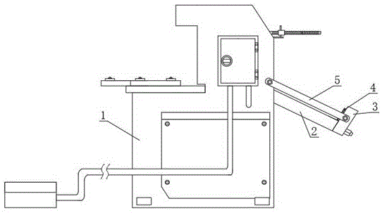 一种生产电梯上坎板用的剪板机倾斜式挡料装置的制作方法