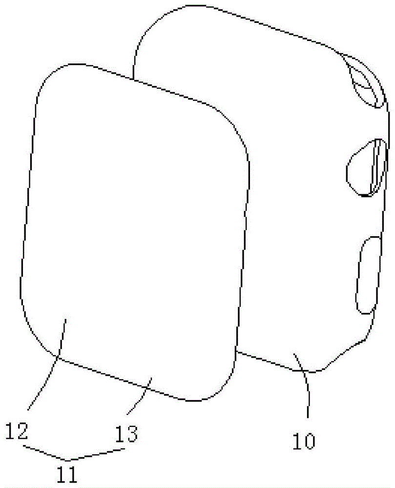 一种带有可透光数字表盘的发光手表保护套的制作方法