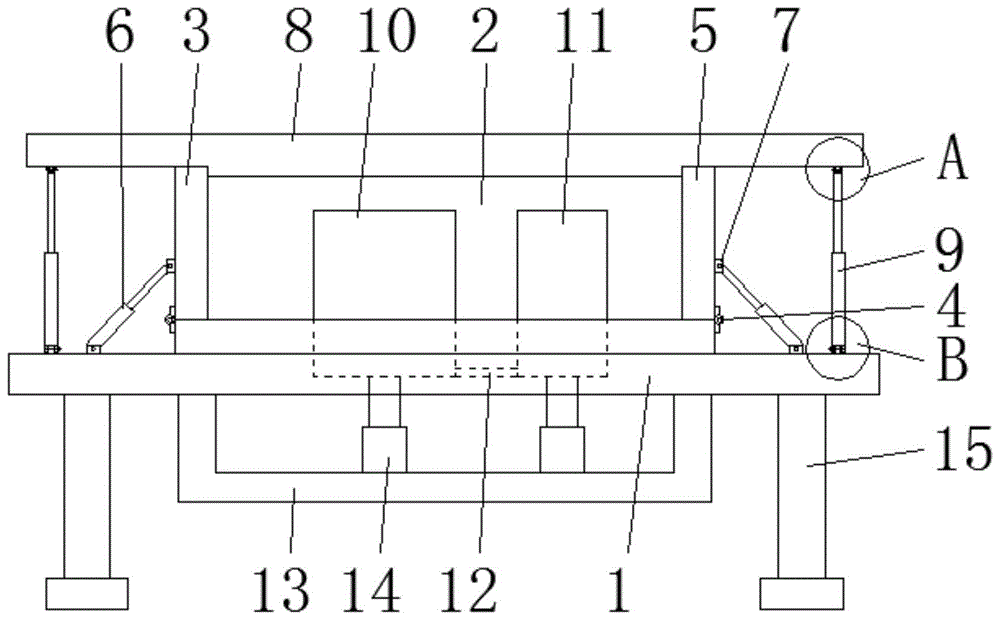 一种具有微调结构的冰箱箱体发泡模具的制作方法