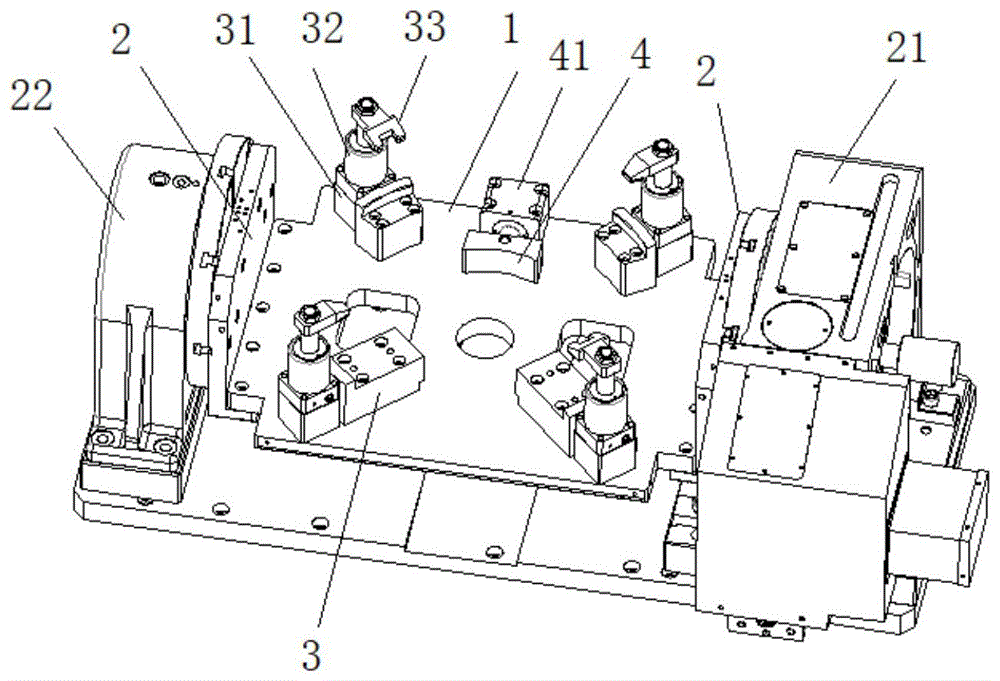 曳引机转子四轴加工结构的制作方法