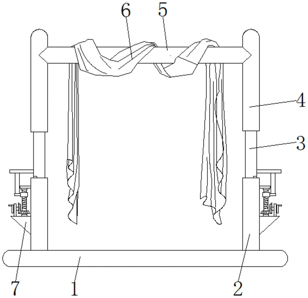 一种家纺用品生产用挂晾装置的制作方法