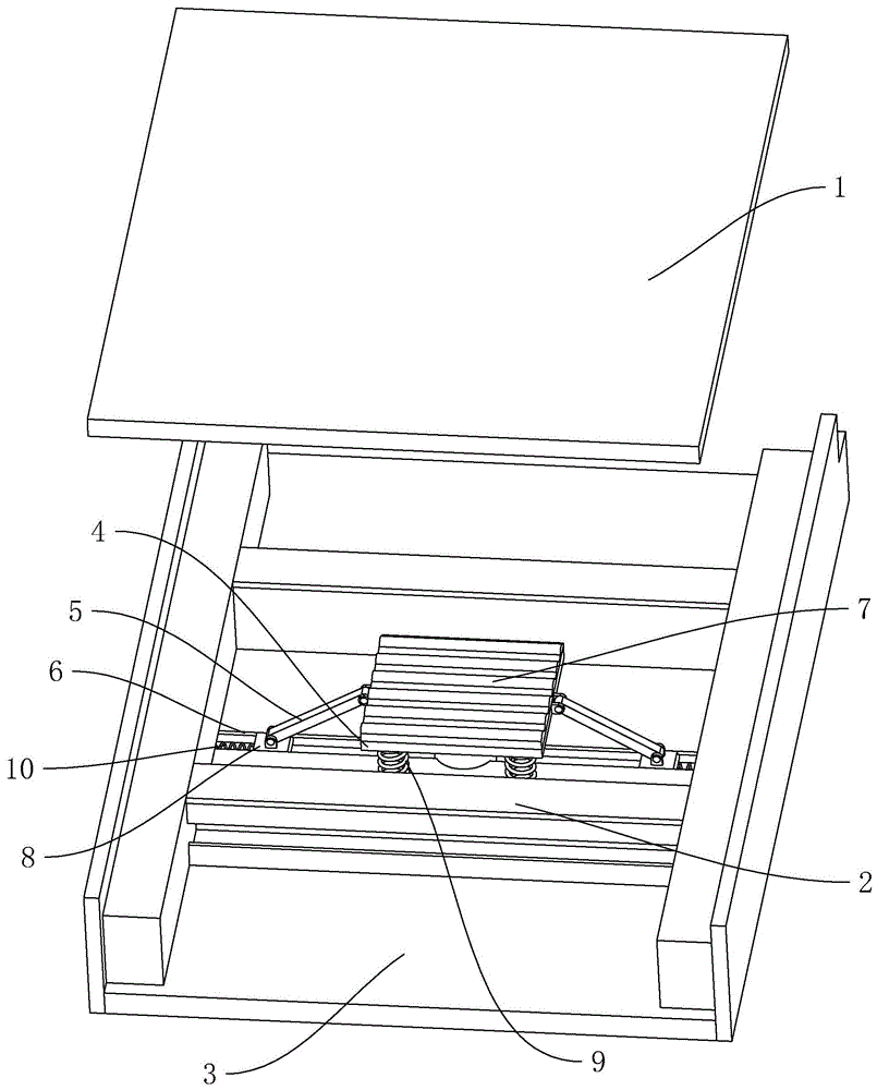 一种轿厢的轿底结构的制作方法