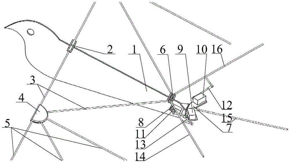 一种机翼尾翼融合的扑翼机的制作方法