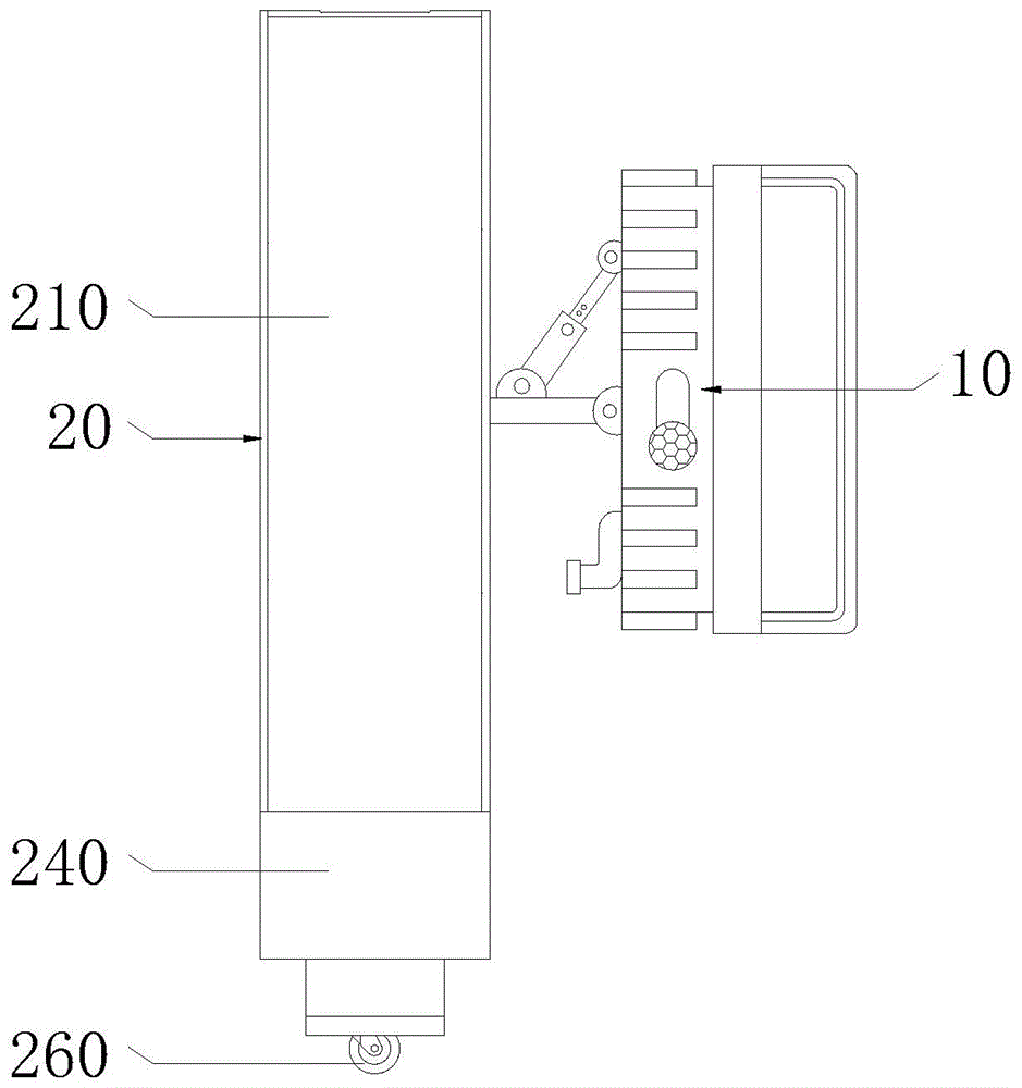 一种高效散热的整体式球场照明灯的制作方法