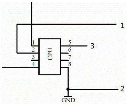 一种采用公线、母线短路连接控制的LED两段式调光电路的制作方法