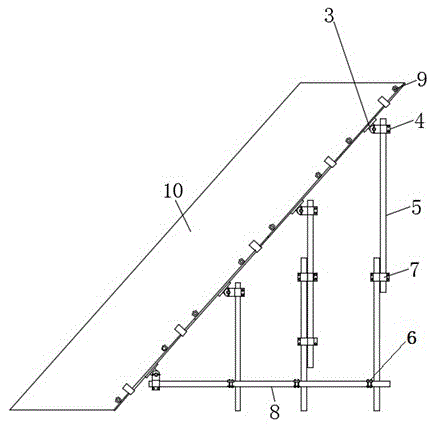 一种建筑工程用大截面斜柱模板施工结构的制作方法