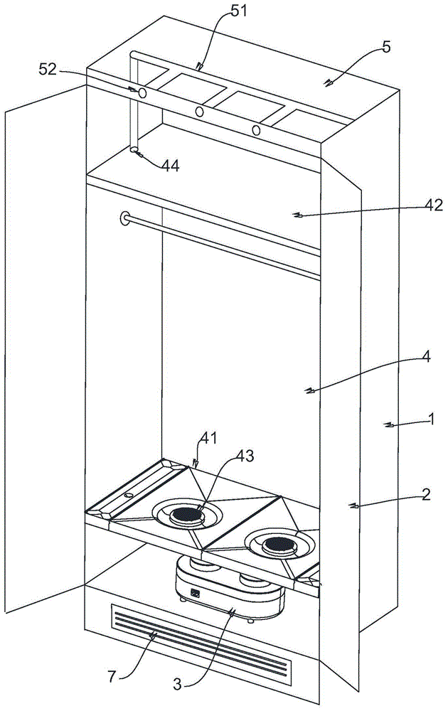 烘干衣柜的通风结构的制作方法
