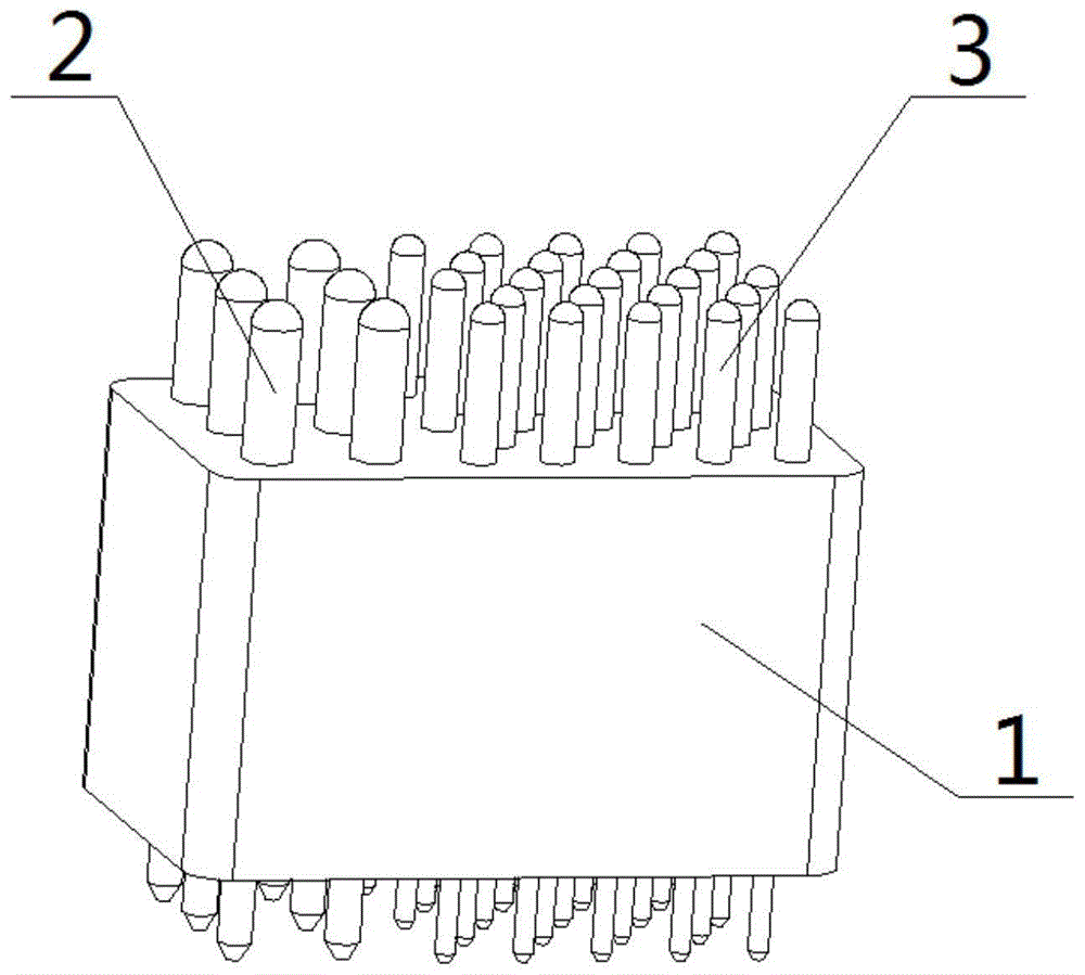 一种新结构平行电路板间用电源信号混装连接器的制作方法