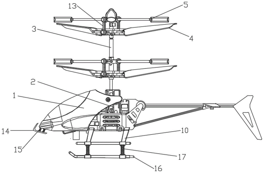 一种手势感应玩具直升机的制作方法