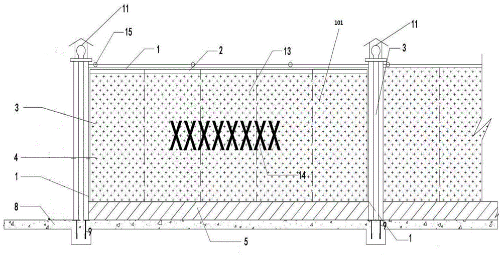 一种用于城市工程建设的绿色环保围挡的制作方法