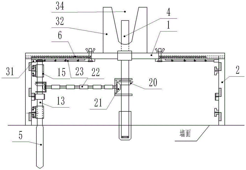 一种在建筑墙体或地板上开方槽装置的制作方法