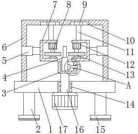 陶瓷插芯表面附胶磨胶机的制作方法