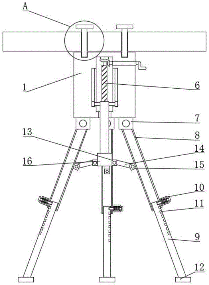 一种土木工程用建筑模板连接架的制作方法