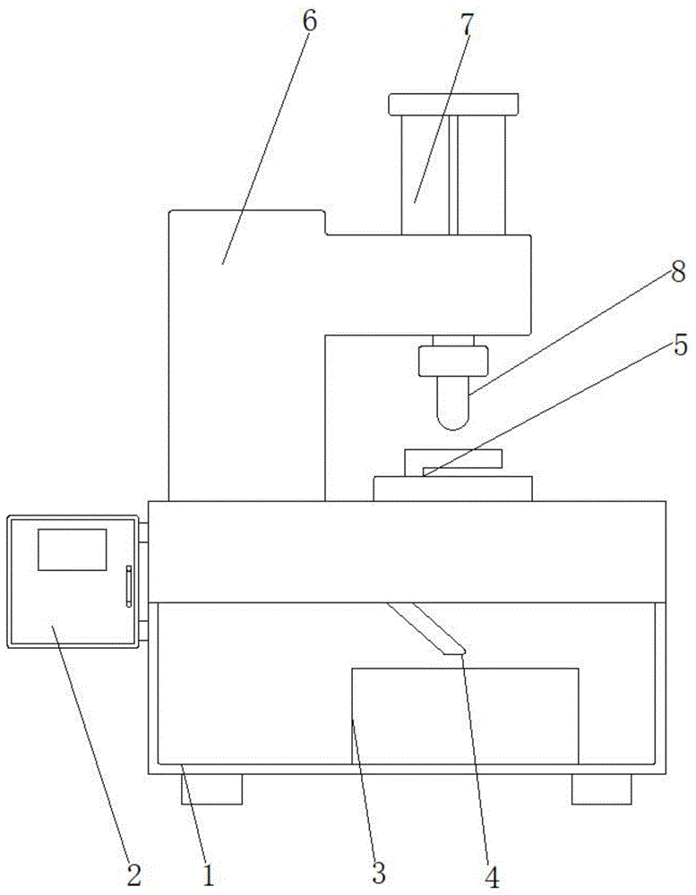 一种钢板弹簧加工冲孔机构的制作方法