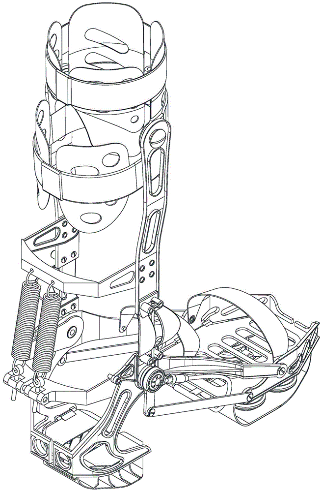 一种踝关节助力被动外骨骼的制作方法