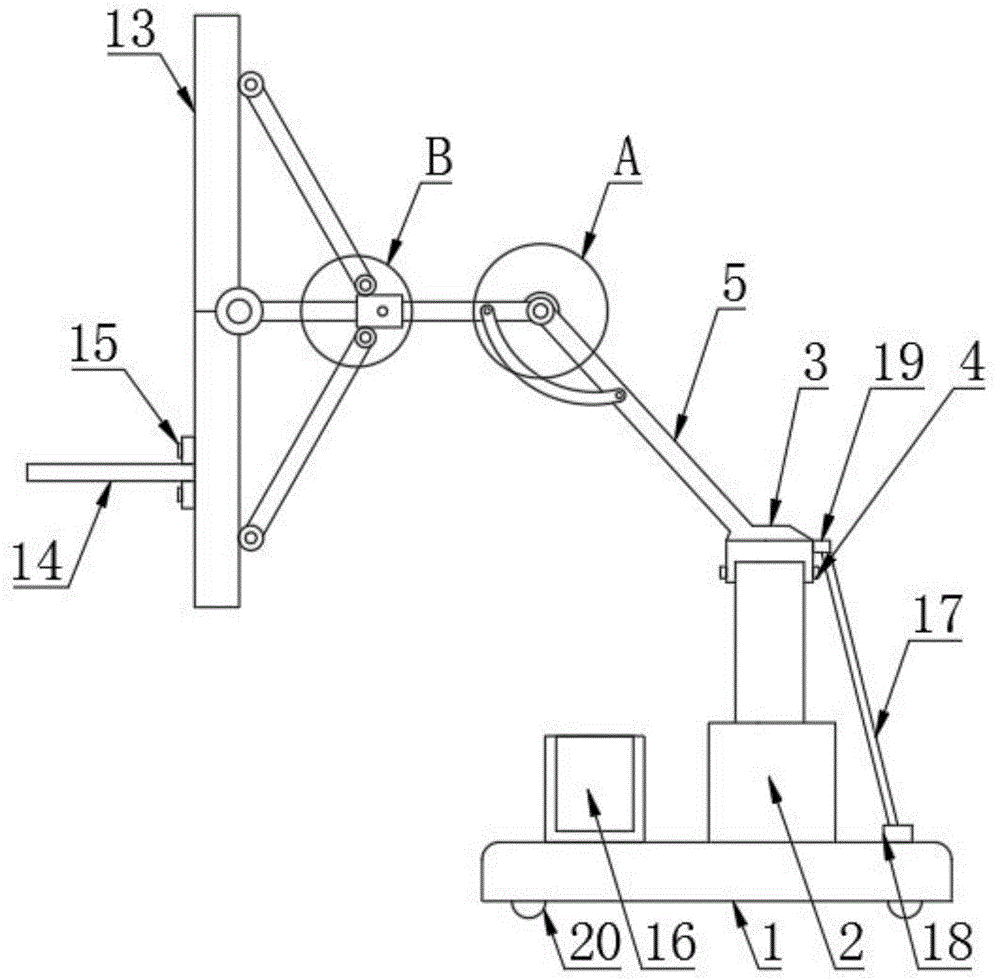 一种体育教学用可折叠式篮球架的制作方法