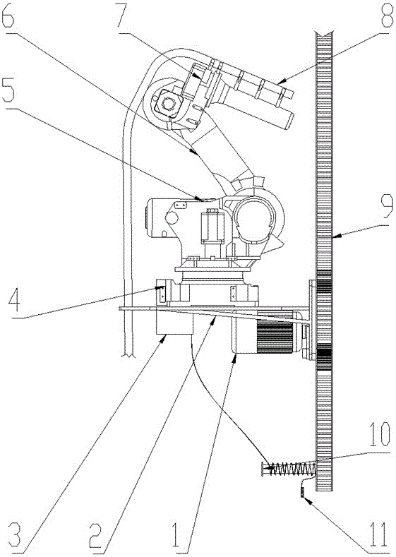 一种高层建筑外墙攀援式消防装置的制作方法