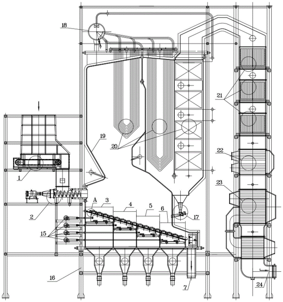 一种多段式往复炉排蒸汽锅炉的制作方法