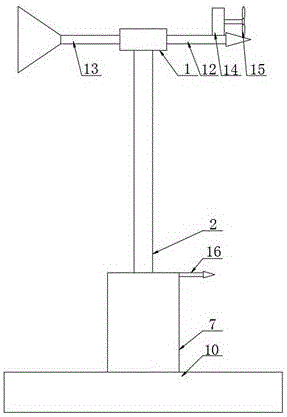 一种自动发电的航海用风向识别装置的制作方法