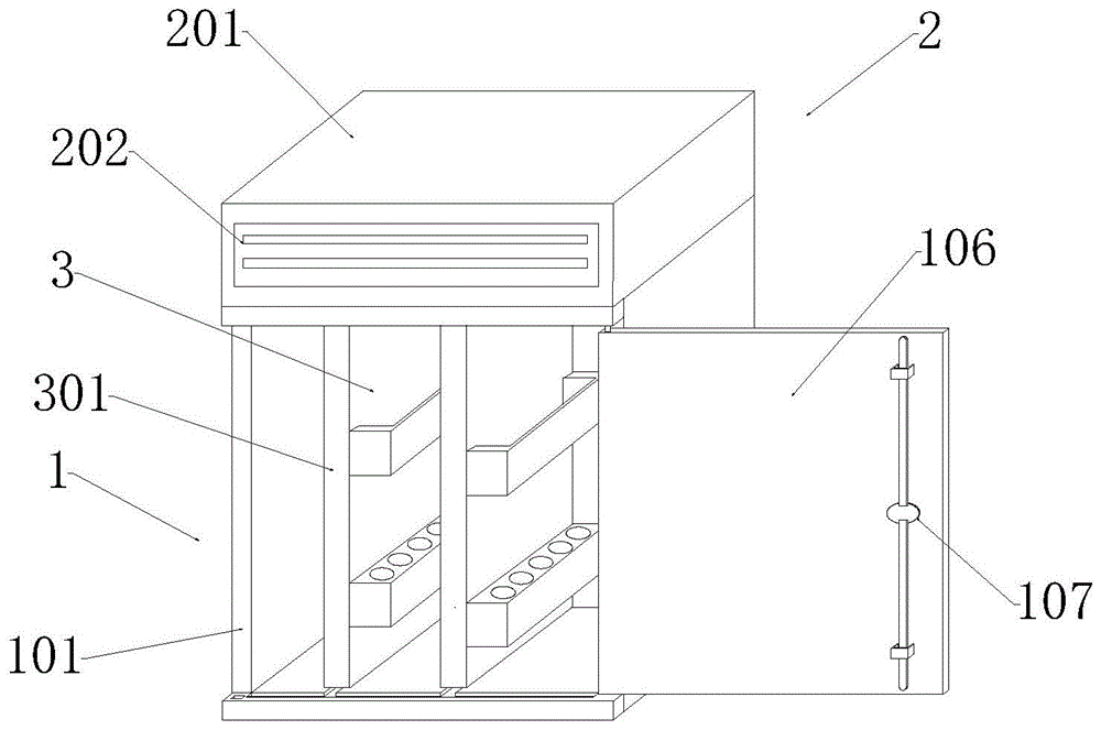 一种内科护理用药柜的制作方法