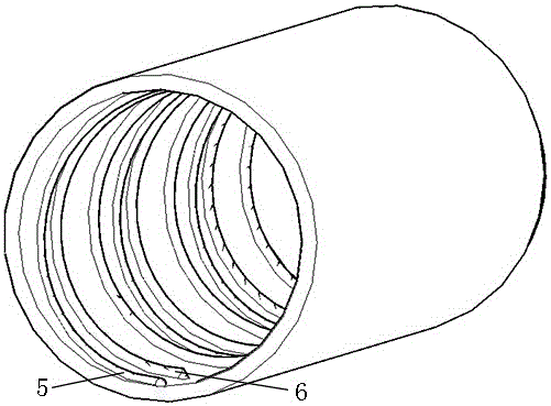 一种内置螺旋结构的排水管的制作方法