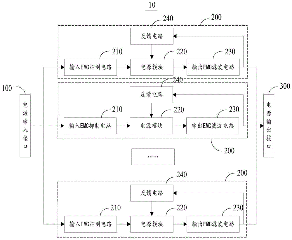 一种基于模块电源的多机并联恒流供电电路的制作方法