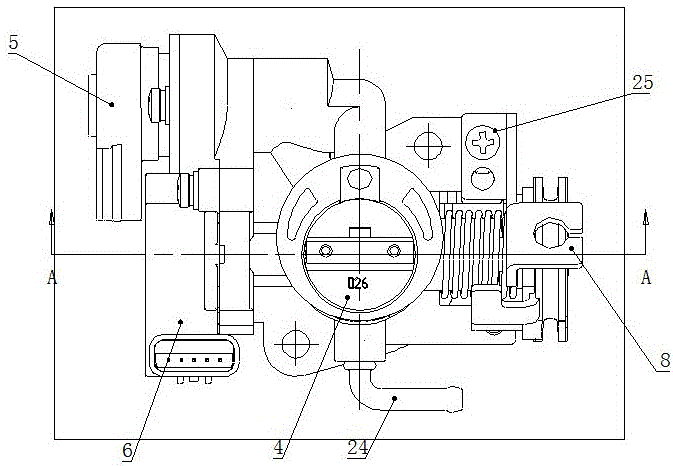 一种平台化摩托车机械节气门体的制作方法