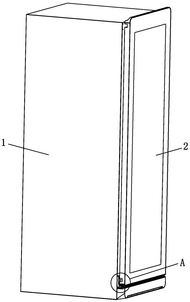 一种红酒柜的门板承重结构的制作方法