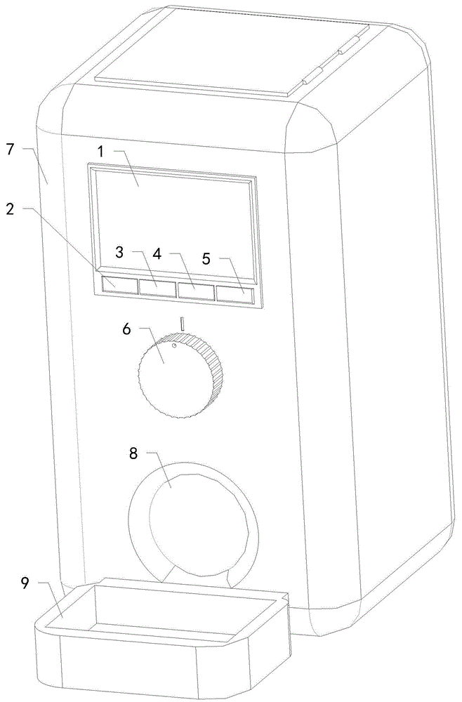 一种旋钮加按键设定宠物喂食器的制作方法