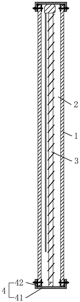 一种双玻璃百叶隔断墙的制作方法