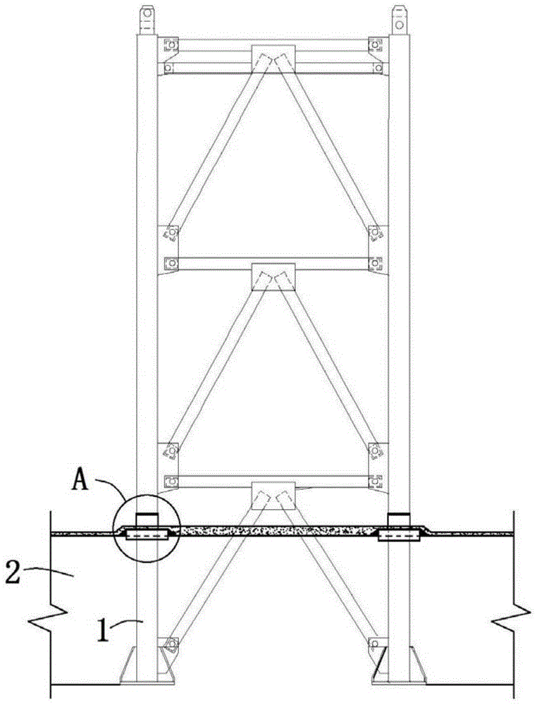 塔吊预埋非标节防水节点构造的制作方法