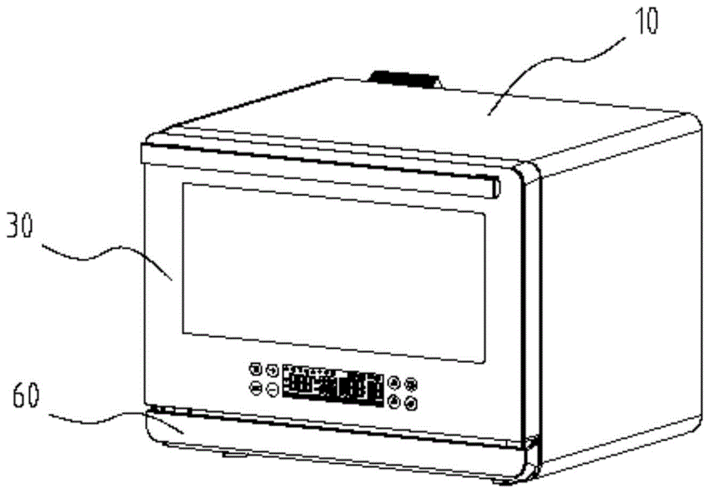 一种具有易拆装接水板结构的蒸汽烤箱的制作方法