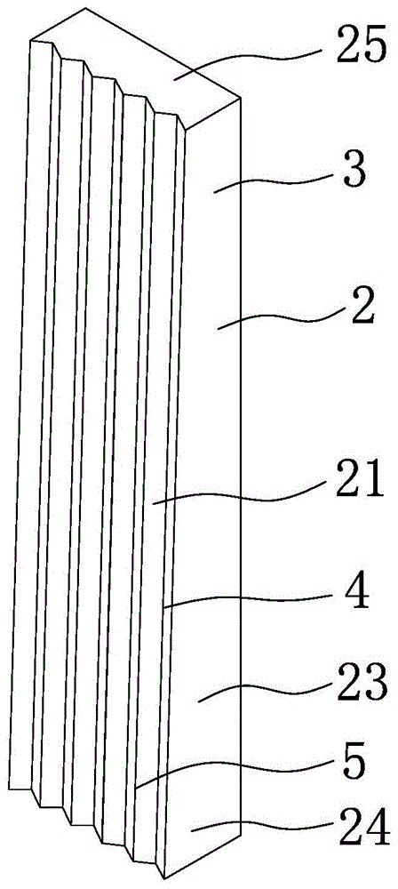 楔形带沟槽竹板材结构的制作方法